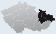 Olomoucký a Moravskoslezský kraj Mapa ČR s vyznačením Olomouckého a Moravskoslezského kraje